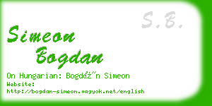 simeon bogdan business card
